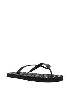 Philipp Plein Teenslippers met logoprint - Zwart