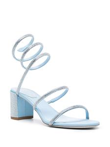 René Caovilla Cleo 60mm leather sandals - Blauw