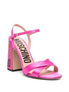 Moschino 105mm crystal-embellished sandals - Roze