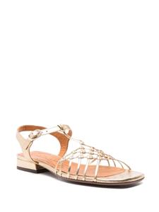 Chie Mihara Tante metallic leather sandals - Goud