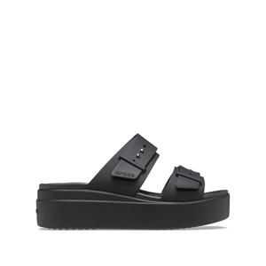 Crocs Slippers Brooklyn Low Wedge , plateau, zomerschoen, pantoffels met gespsluiting