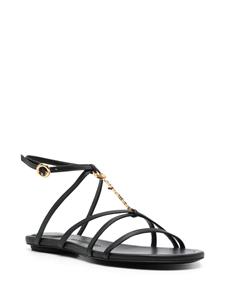 Jacquemus Les sandales Pralu leren sandalen - Zwart