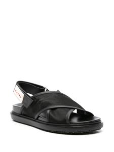 Marni Fussbett slingback sandals - Zwart