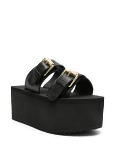 Moschino 70mm platform sandals - Zwart