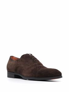 Santoni Suède Oxford schoenen - Bruin