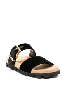 Miu Miu Slippers met dubbele strik - Zwart