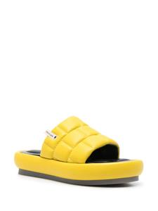 Premiata Leren slippers - Geel