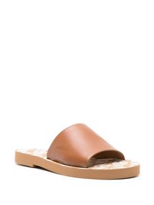 See by Chloé leather-strap flat slides - Bruin
