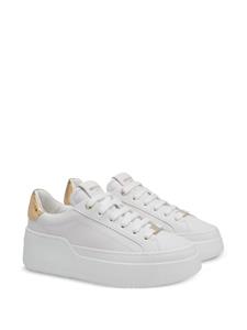 Ferragamo Wedge sneakers met logopatch - Wit