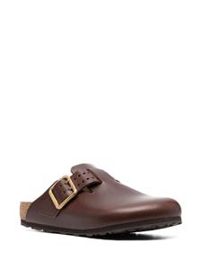Birkenstock Boston leren klompen - Bruin