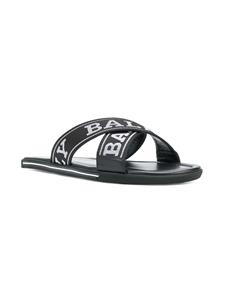 Bally Bonks sandalen met logoband - Zwart