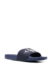 Calvin Klein Slippers met monogram - Blauw