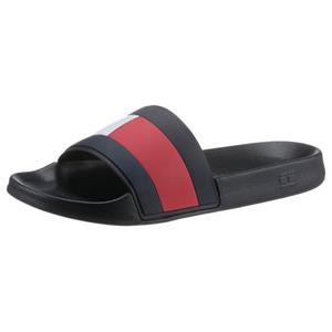 Tommy Hilfiger Badslippers RUBBER TH FLAG POOL SLIDE super geschikt voor bad en strand