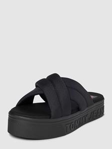 Tommy Jeans Sandalen met label opschrift, model 'LETTERING'