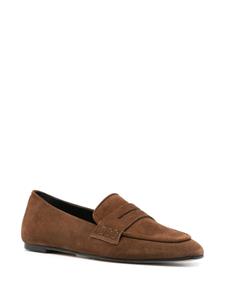 Aeyde penny-slot suede loafers - Bruin