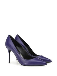 Sergio Rossi Godiva 90mm leather pumps - Paars