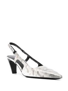 Premiata 70mm pumps met slangenprint - Wit