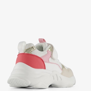 Blue Box dad meisjes sneakers wit/roze