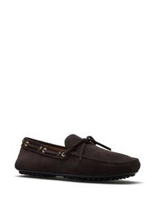 Car Shoe bow-detail suede driving shoes - Bruin