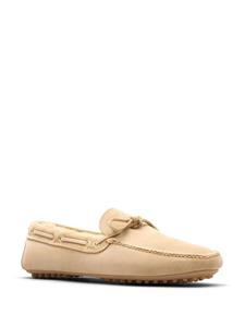 Car Shoe fur-lined suede driving shoes - Beige