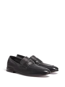 Zegna L'Asola leren loafers - Zwart