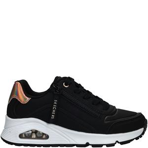 Skechers Uno Gen1 Zip And Stride Sneaker Meisjes Zwart