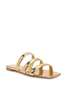 Casadei Atomium leren slippers - Goud