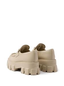 Prada Monolith leren loafers - Beige