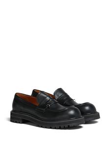 Marni Leren loafers - Zwart