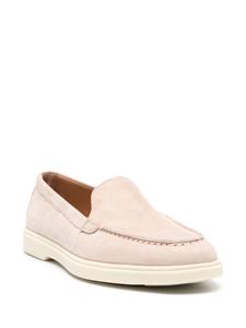 Santoni Leren loafers - Beige