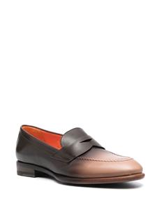 Santoni Loafers met ombré-effect - Bruin