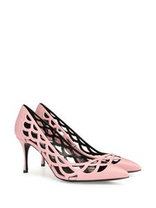 Sergio Rossi SR Mermaid 75mm leather pumps - Roze