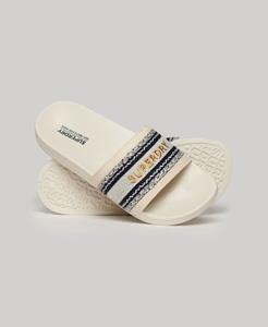 Superdry Vrouwen Vegan Geweven Badslippers Blauw