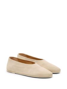 Marsèll Coltellaccio suede ballerina shoes - Beige