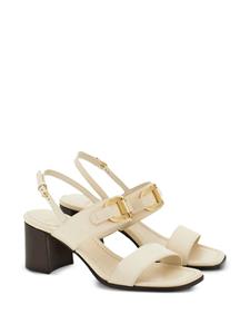 Ferragamo Gancini leren sandalen - Beige