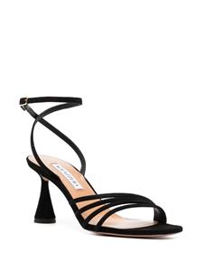 Aquazzura Latour 75mm suède sandalen - Zwart
