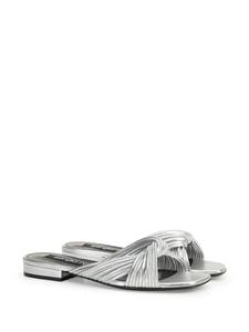 Sergio Rossi sr Akida sandalen met metallic-effect - Zilver