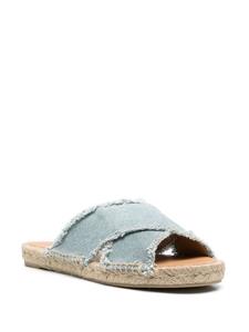 Castañer Palmera espadrilles met open neus - Blauw