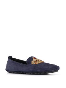 Dolce & Gabbana Loafers met kroon patch - Blauw