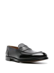 Doucal's penny-slot leather loafers - Zwart