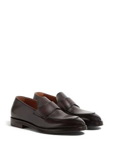 Zegna Torino leren loafers - Bruin