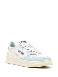 Autry Gerafelde sneakers met vlakken - Wit