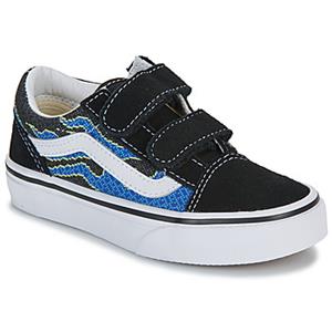 Vans Lage Sneakers  Old Skool V PIXEL FLAME BLACK/BLUE