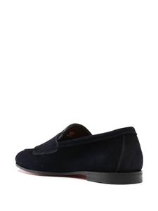 Santoni suede monk shoes - Blauw