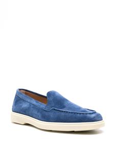 Santoni Yaltamoc suède loafers - Blauw