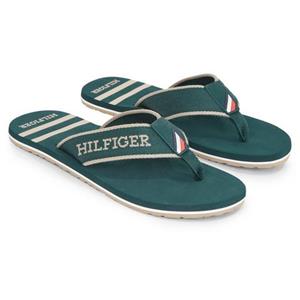 Tommy Hilfiger Teenslippers SPORTY HILFIGER BEACH SANDAL zomerschoen, slippers, poolslides, zwemschip, met logo-opschrift