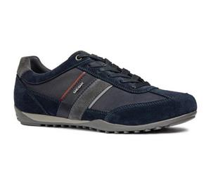 Geox Sneaker "U WELLS C", mit Streifen an der Seite, Freizeitschuh, Halbschuh, Schnürschuh