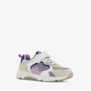 Blue Box meisjes sneakers beige met pastelkleuren