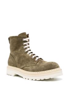 Premiata Suède combat boots - Groen