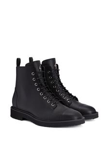 Giuseppe Zanotti Chris leren enkellaarzen - Zwart